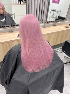 ペレ 渋谷(PELE) デザインカラー/レイヤーカット/ウェットヘア/オリーブベージュ