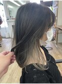 -Ameri-藤川☆ホワイトベージュインナー【浜町/ショート】