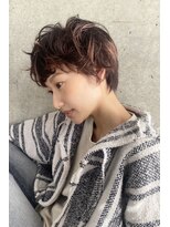 ファム(Fam) ショート　ニュアンスパーマ　くせ毛　ハイライト　代官山　渋谷