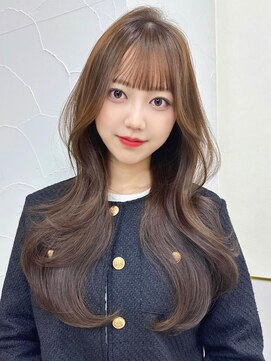 シーテ(Ciete) マロンベージュレイヤーくすみグレージュ韓国巻き前髪20代30代