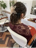 ハーフアップアレンジ