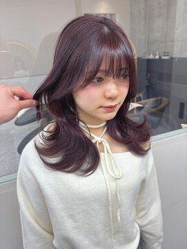 ロンドメリア 天神大名店(Lond Melia) イメチェンヘアスタイル美髪のススメワイドバングブルーブラック