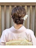 福岡　天神　お呼ばれヘア　訪問着　レンタル　七五三　卒業袴