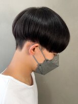 黒髪マッシュナチュラルマッシュメンズヘア韓国ツーブロック