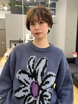 ソイデュエ 梅田(soi due)&nbsp;ゆるっとカールのニュアンスショートパーマ@村中仁人