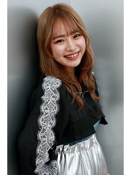 ポイントファイブバイソレイユ 豊橋駅前大通店(.5 by SOLEIL) ロングレイヤー顔周りレイヤーブリーチブラウンベージュ