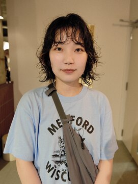 トッド(tod) ミディアムパーマ/デジタルパーマ/ベージュカラーボブパーマ暗髪