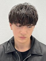 オーシャントーキョー 仙台(OCEAN TOKYO)&nbsp;韓国シャドウパーマ刈り上げショートツーブロック黒髪パーマ