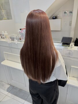 ネオリーブカフ 鶴ヶ峰店(Neolive caff) ナチュラルブラウン　韓国ヘア　美髪　艶髪ストレート