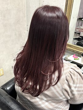 ルノン(LUNON) 暗めカラーグランマッシュデザインカラーフェイスフレーミング