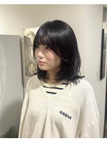 エイチ(H)&nbsp;ボブヘアシースルーマッシュハンサムショートタッセルボブ卒業式