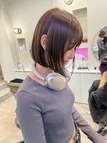 hyon myon/RISEbyREVO 綾瀬店【ヒョンミョン】&nbsp;ハッシュカット/デザインカラー/グレージュ[綾瀬駅/韓国ヘア]