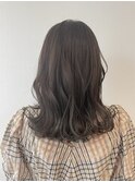 ダブルカラー内巻きロングヘアバタフライカットおくれ毛カット◎
