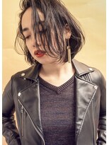 ヘアーアンドアトリエ マール(Hair&Atelier Marl)&nbsp;【Marl】ブラックグレージュカラーの無造作ボブ♪