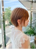 大人かわいいローライトココアブラウンゆるふわ無造作パーマ