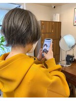 インビテーション(invitation)&nbsp;ショートウルフ×アッシュグレー