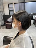 インナーカラー【ラベンダーシルバー】×大人ボブ