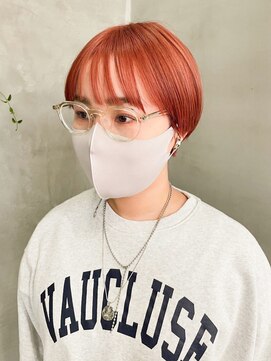 トゥコ(tuco) カシスオレンジ ピンク ベージュ ハンサムショート ブリーチ