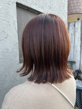 ベレッタ 枚方店(veretta.) 秋冬オレンジ/30代/40代/50代（田村良平）/外ハネボブ/髪質改善