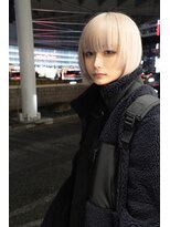 オブヘアーギンザ(Of HAIR GINZA) ホワイトカラー×ラインボブ