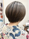 〔白髪ぼかし〕 立体感ハイライト×ショート@20代30代40代