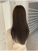 STRAIGHT LONG アッシュカラー