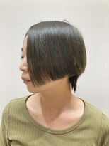 ヘアーライズ 池袋東口店(hair RISE)&nbsp;サイドラインの前下がりグラデーションボブシャドールーツ