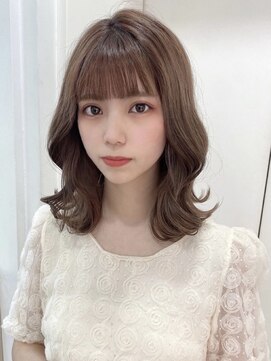 フォルテリノ ナゴヤ(FORTE Lino) 韓国前髪顔まわり×ショコラアッシュふんわりカール【髪質改善】