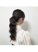 シンプルポニーテール