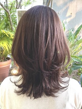 ヘア アンド スパ エジェリ プリム(hair&spa egerie prime) くびれミディ/レイヤーカット/グレージュカラー/30代/40代/50代