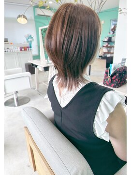 ユーフォリア(Euphoria.) オリーブベージュ×ミディアムレイヤー