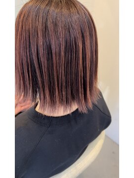 ランシェル 田川店(RANSHELL) 白髪ぼかしハイライト＋レッド