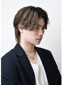 韓国ヘアカルマパーマカルマバングセンターパートウルフ