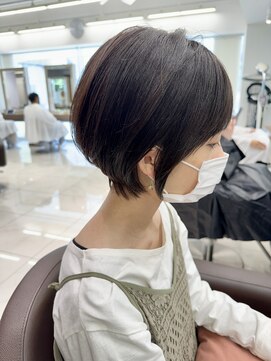 アッシュ 下北沢店(Ash) バッサリ！前髪ありショートボブ
