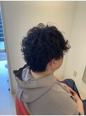 《R+》波巻きスパイラル/メンズパーマ/ツーブロック/無造作/40代