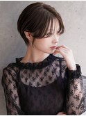 ショートカット×ひし形ショートボブ×前髪あり20代30代40代 s03