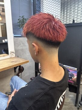 リットジェンツ 千葉(Lit Gents) フェード×カシスレッド