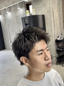 フイ 自由が丘(men's salon Hui) ハイトーンカラー/マッシュパーマ/アースカラー/men's/