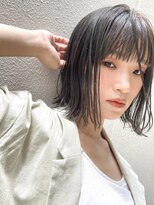 簡単オシャレ◯切りっぱなしボブ、ミディアム/天神大名