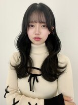 ユーフォリア 青山(Euphoria)&nbsp;【艶感★シースルーバング】韓国ヘア20代30代ウェーブ巻き髪