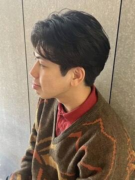 ニアウ 太田店(Niau) メンズナチュラルセンターパートニュアンスパーマフェザーパーマ