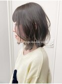 20代30代40代大人可愛いグレージュくびれヘアレイヤーボブ小顔