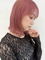 ソア 並木坂(Soa)&nbsp;韓国ボブ/タッセルボブま/ピンクカラー/Minori