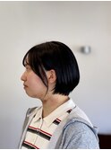 毛量調整ショートボブ