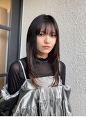 レイヤーカット/ハッシュカット/似合わせ/顔周りカット/イエベ