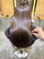 ロンド 表参道店(Lond)&nbsp;ブリーチなしチェリーブラウン髪質改善縮毛矯正酸性ストレート