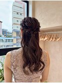 【中里恵梨】ヘアセット/ハーフアップ/ドレスヘア/結婚式/博多