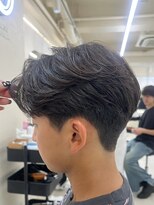 ニコ トウキョウ ヨコハマ(nico)&nbsp;メンズセンターパートウルフセンターパートニュアンスパーマ襟足