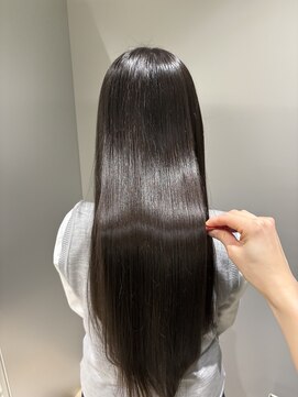 イオエ 西梅田(ioe) ブリーチなしカラー/髪質改善/ミルクティーベージュ/顔へア