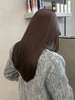 オムニス 表参道(Omnis)&nbsp;透明感カラーこっくりブラウンベージュレイヤーカット髪質改善